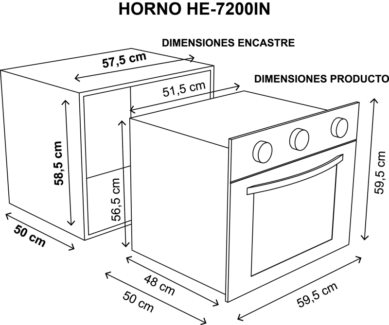 HORNO EMPOTRABLE SINDELEN HE-7200IN - 4