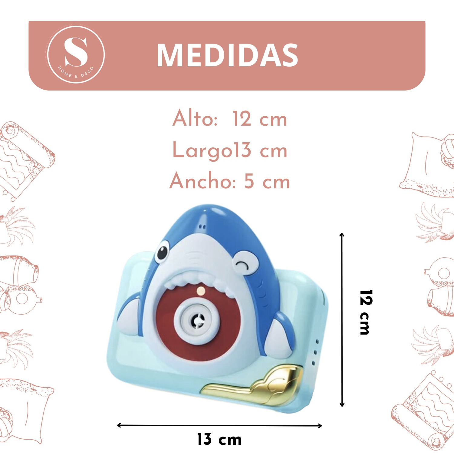 CAMARA LANZADORA DE BURBUJAS NIÑOS JUGUETES - 2