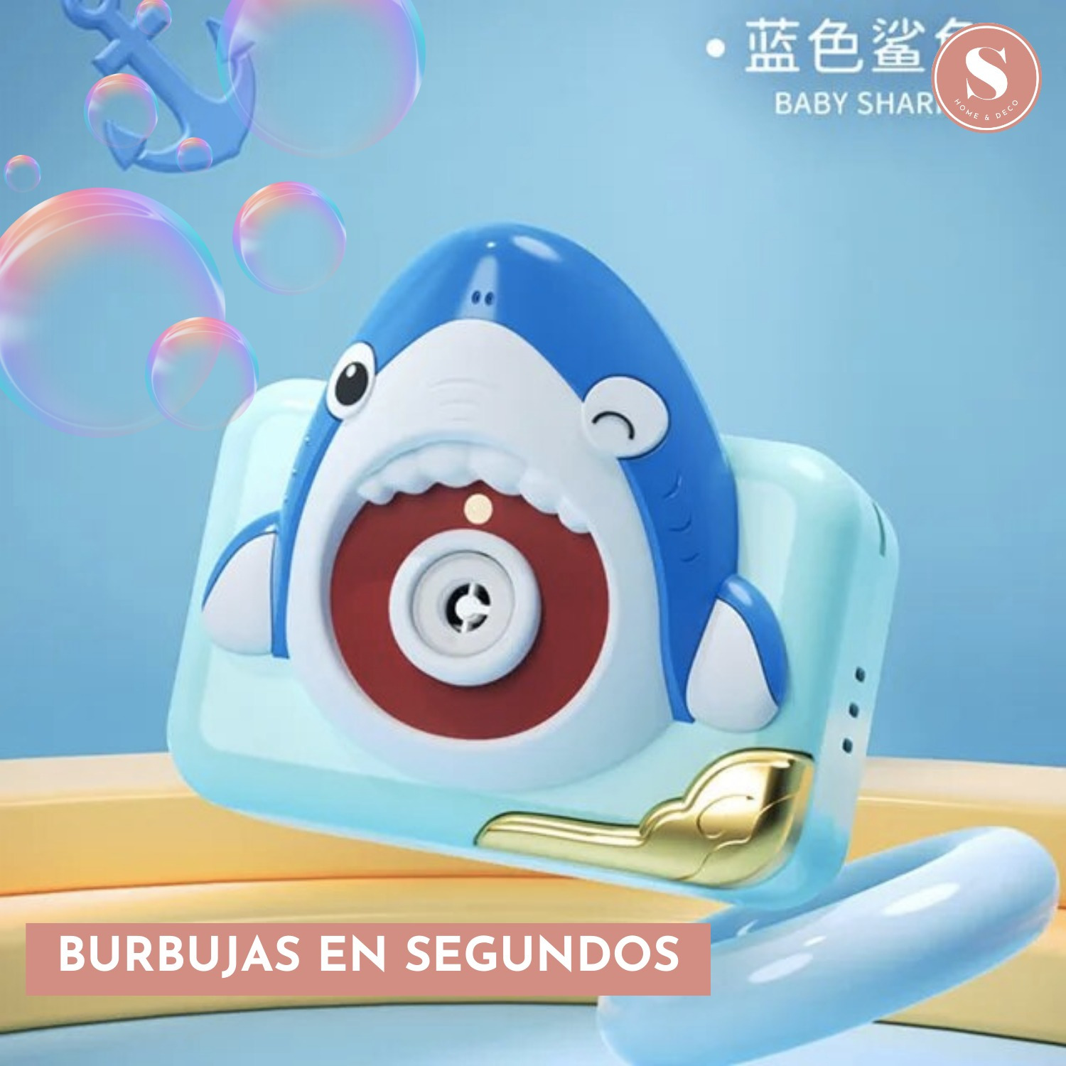 CAMARA LANZADORA DE BURBUJAS NIÑOS JUGUETES - 3