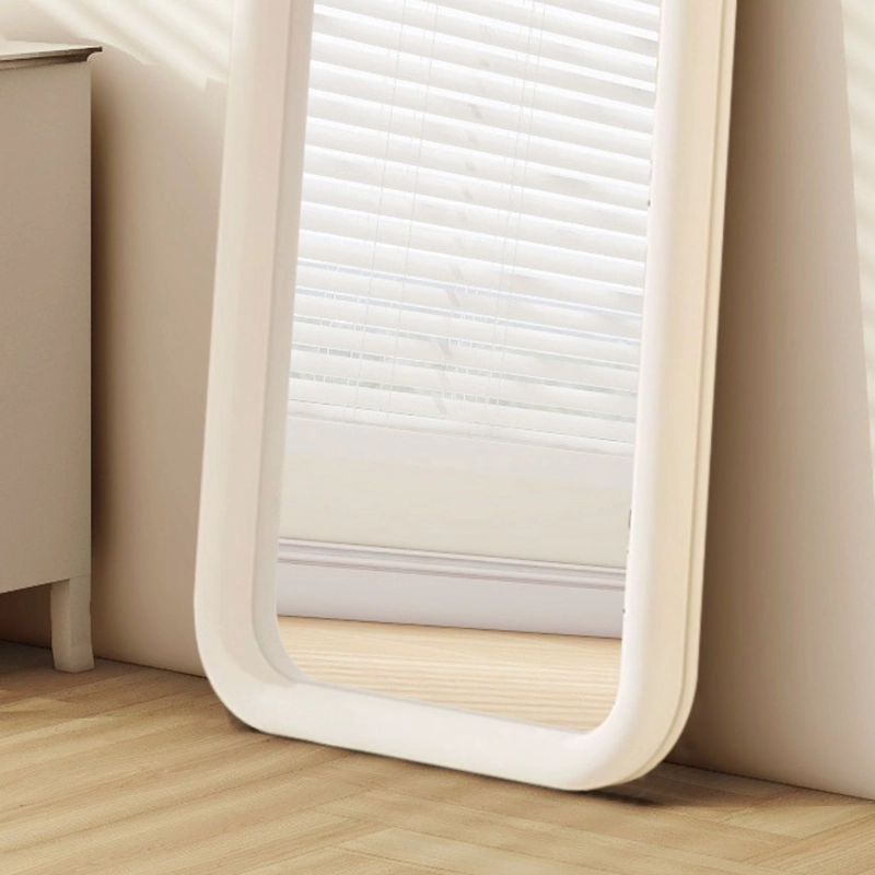 ESPEJO CURVO CUERPO ENTERO BLANCO 180X80CM BORDE TELA - 5