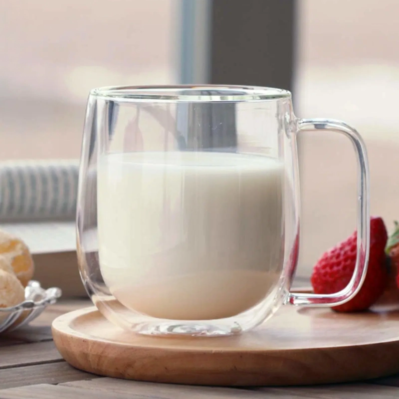 SET DE 4 TAZAS DE VIDRIO DOBLE PARED 350 ML - 2