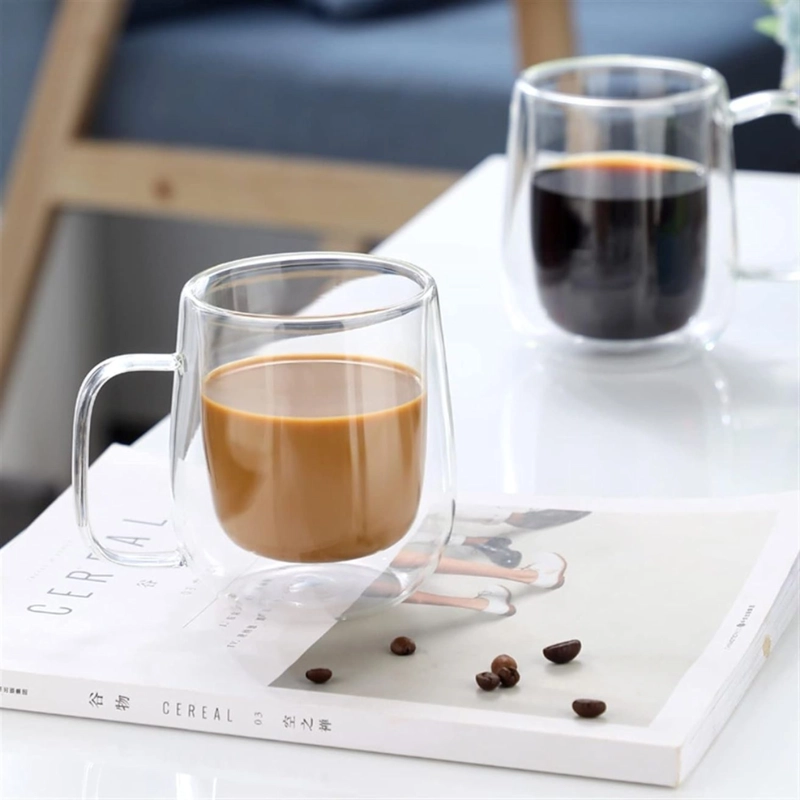 SET DE 4 TAZAS DE VIDRIO DOBLE PARED 350 ML - 6