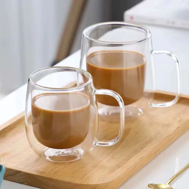 SET 2 TAZAS DOBLE PARED VIDRIO 350 ML - 1