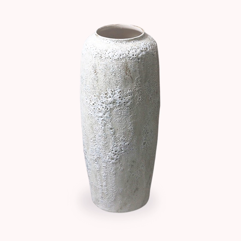 MACETERO JARRON EN CERAMICA ESTILO RUSTICO GRANDE PARA PLANTAS Y FLORES - 6