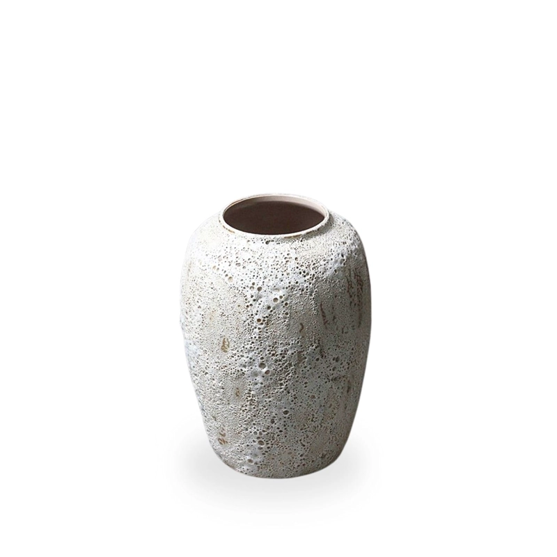 MACETERO JARRON CERAMICA RUSTICO PEQUEÑO ESTILO WABI SABI ORGANIC WARM JAPANDI - 5