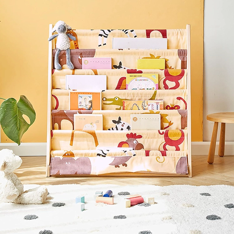 LIBRERO DE MADERA DISEÑO ANIMALES - 1
