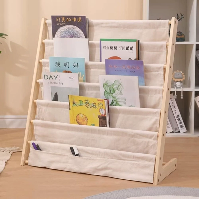 LIBRERO DE MADERA DISEÑO BLANCO INFANTIL - 2
