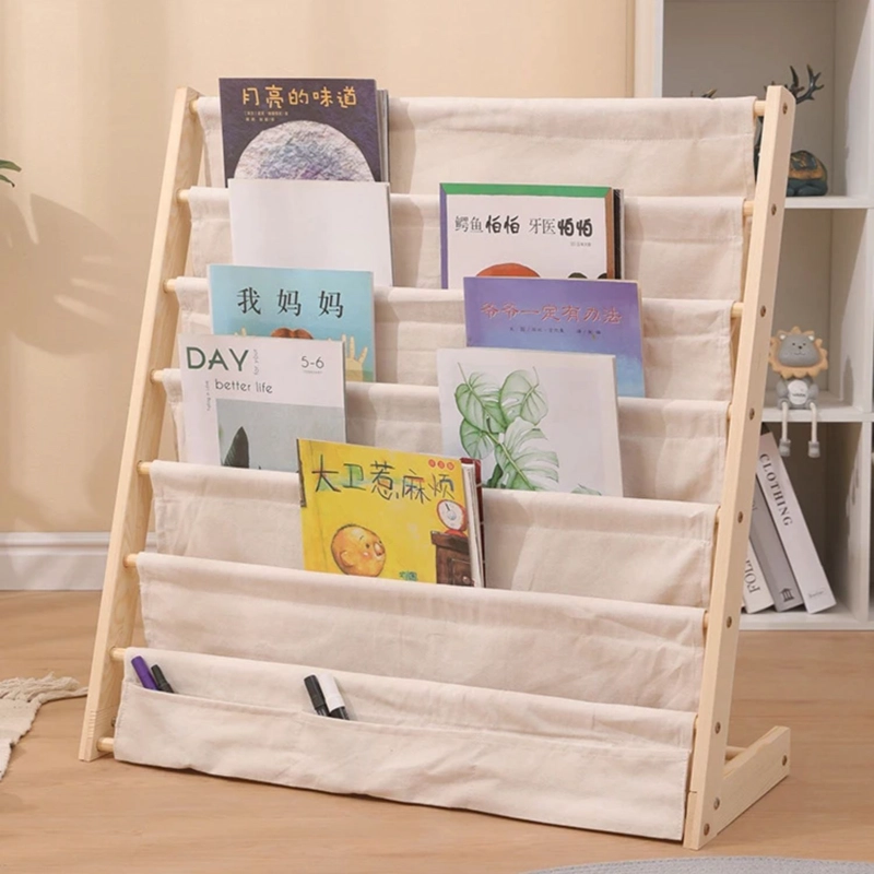 LIBRERO DE MADERA DISEÑO BLANCO INFANTIL - 5