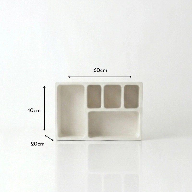 REPISA ORGANIZADOR DE PARED ESTILO GEOME TRICO MODELO BOGEN COLOR MARFIL - 4