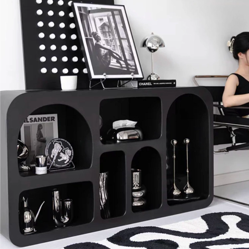 MUEBLE ARRIMO ORGANIZADOR GEOME TRICO BOGEN NEGRO MEDIANO - 2