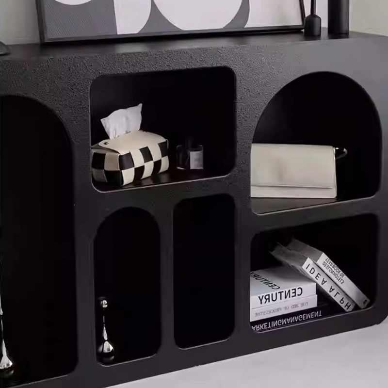 MUEBLE ARRIMO ORGANIZADOR GEOME TRICO BOGEN NEGRO MEDIANO - 4