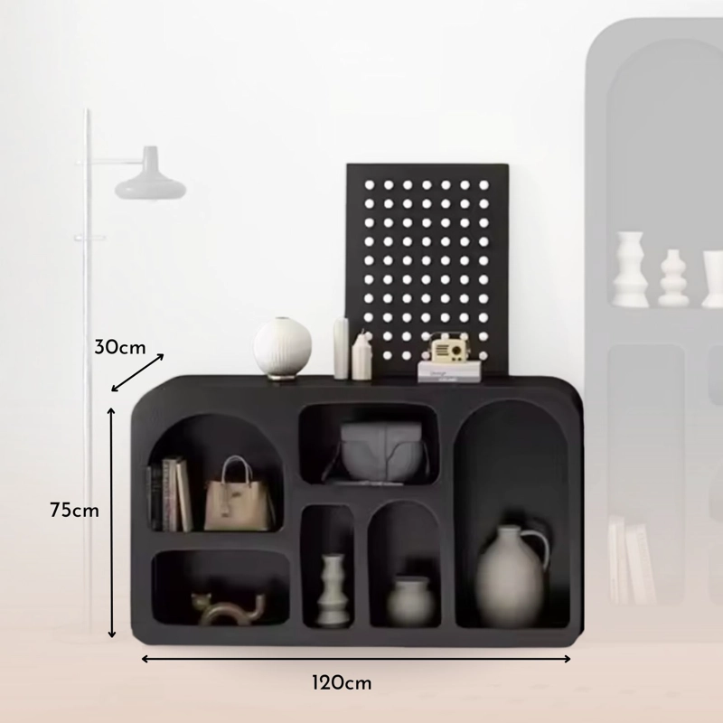 MUEBLE ARRIMO ORGANIZADOR GEOME TRICO BOGEN NEGRO MEDIANO - 8