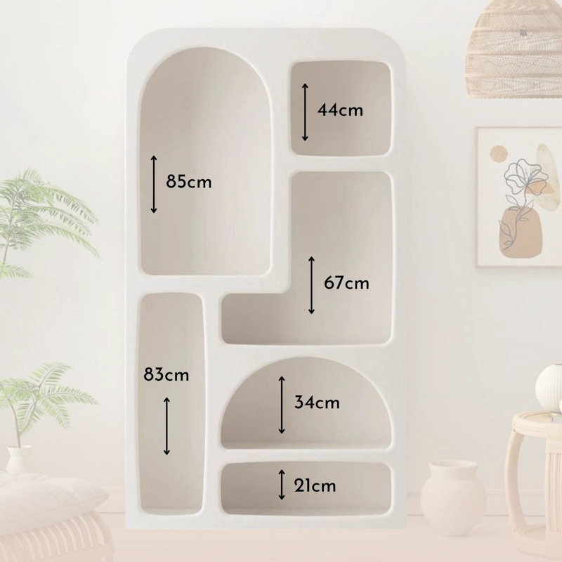 ESTANTE ORGANIZADOR GEOME TRICO BOGEN MARFIL GRANDE - 9