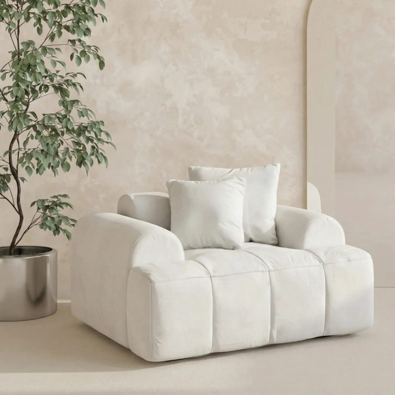 SOFA MODERNO POLTRONA BLANCO LOUNGE - 1