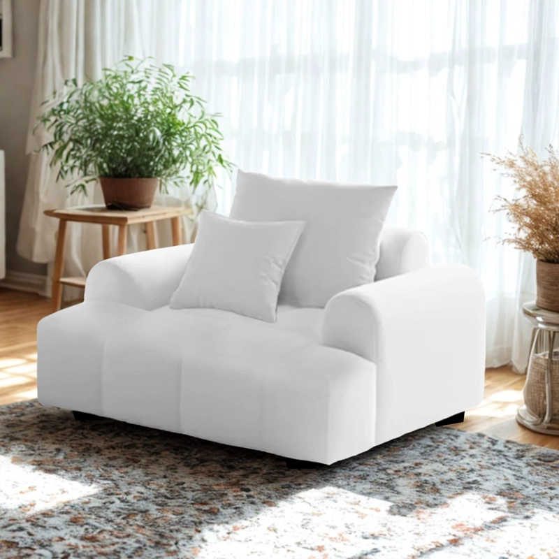 SOFA MODERNO POLTRONA BLANCO LOUNGE - 3