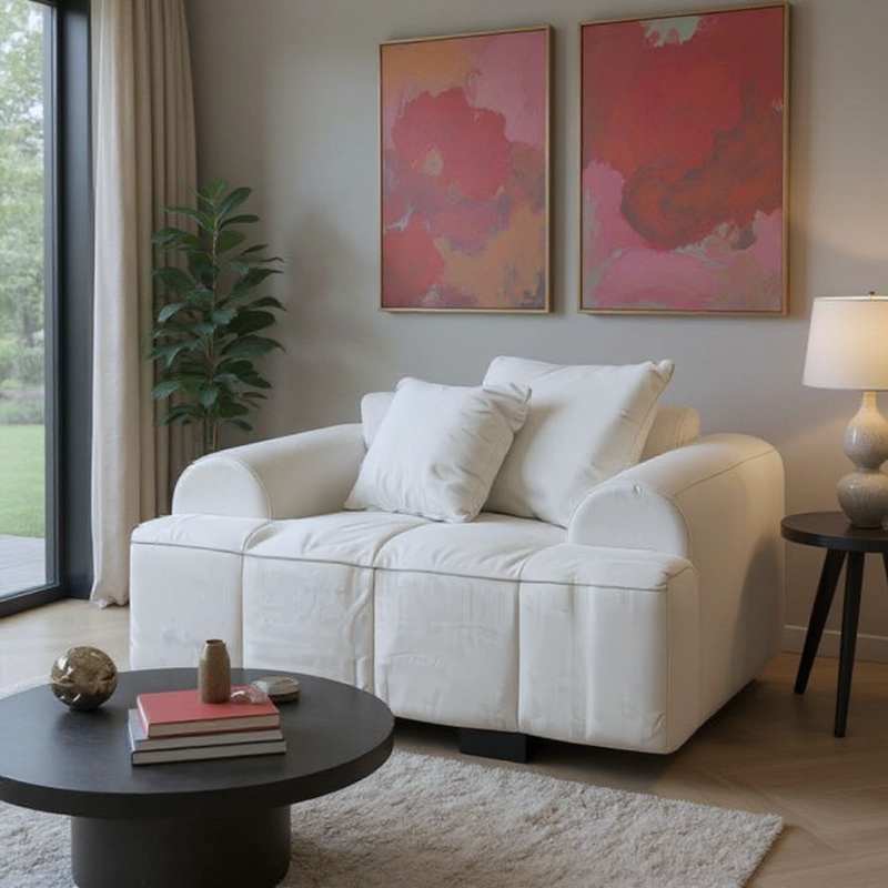 SOFA MODERNO POLTRONA BLANCO LOUNGE - 9