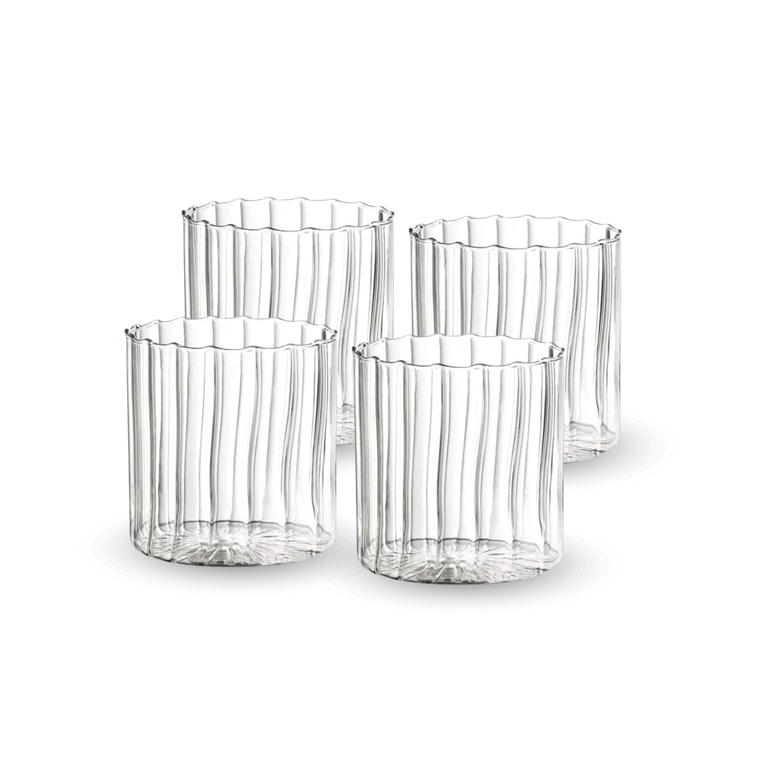 SET 4 VASOS DE VIDRIO VERTICAL CHIC 450ML MUG COCTEL BEBIDAS - 2