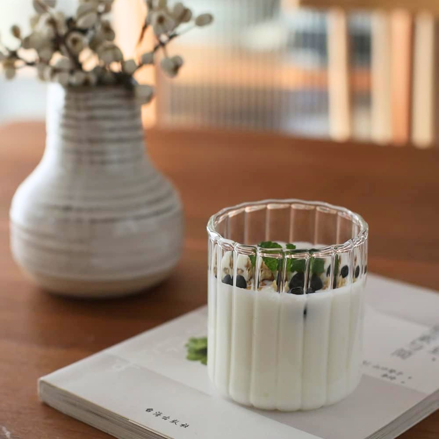 SET 4 VASOS DE VIDRIO VERTICAL CHIC 450ML MUG COCTEL BEBIDAS - 7