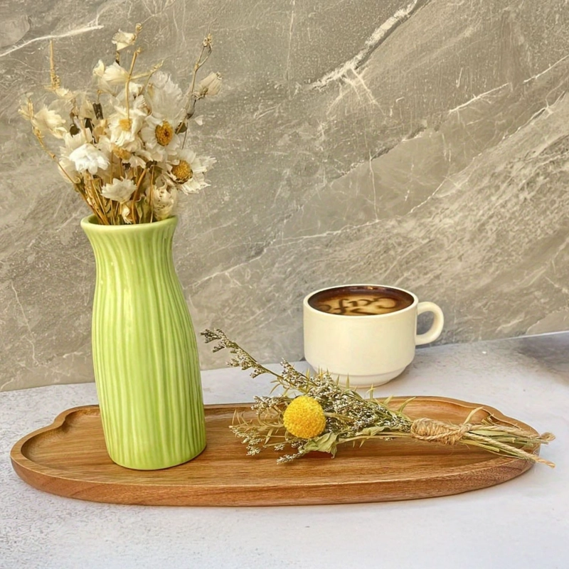 BANDEJA MADERA ACACIA IRREGULAR RUSTICA COCTEL Y DECO MARRON CLARO - 7