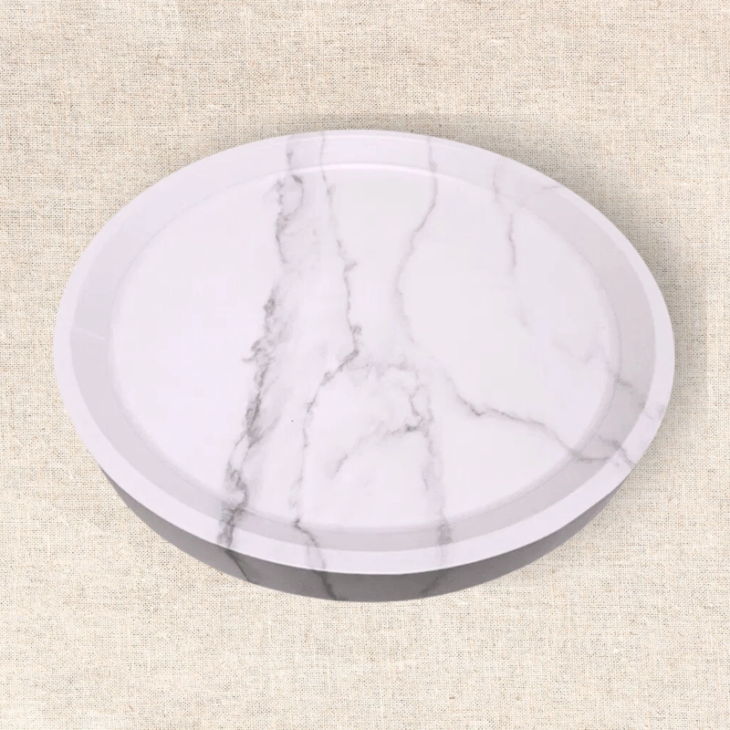 MESA BANDEJA PARA BRAZO DE SOFA BLANCA - 4
