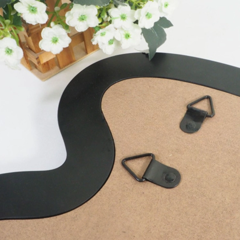 ESPEJO DECORATIVO DE MESA ONDULADO PARA TOCADOR COLOR NEGRO - 3