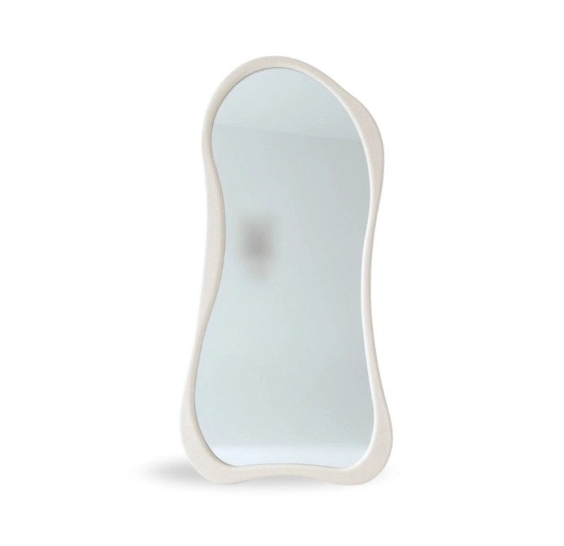ESPEJO ASIMETRICO CUERPO ENTERO MADERA BLANCO 200X100CM - 7