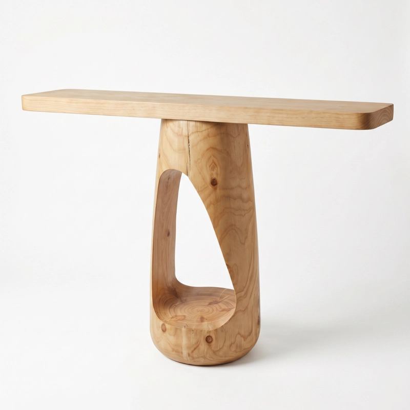 MESA ARRIMO NIDO MADERA MACIZA ROBLE - 2