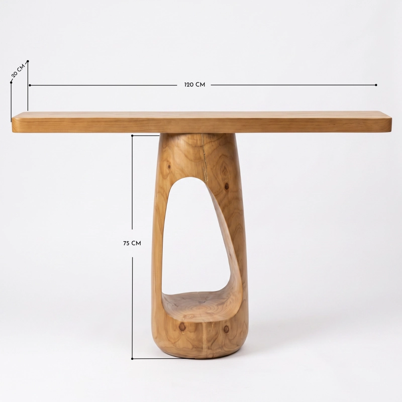 MESA ARRIMO NIDO MADERA MACIZA ROBLE - 3