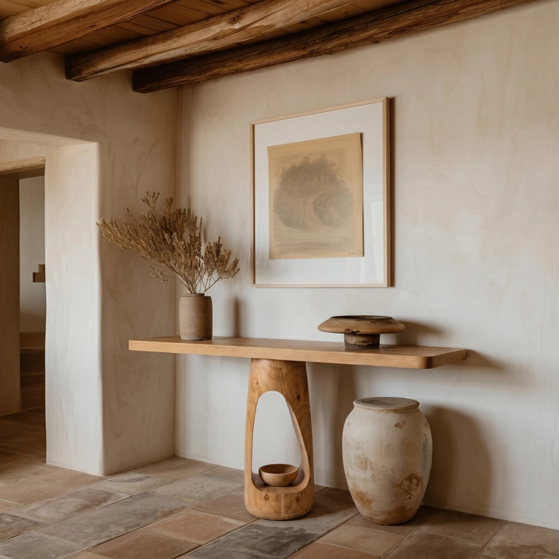MESA ARRIMO NIDO MADERA MACIZA ROBLE - 4