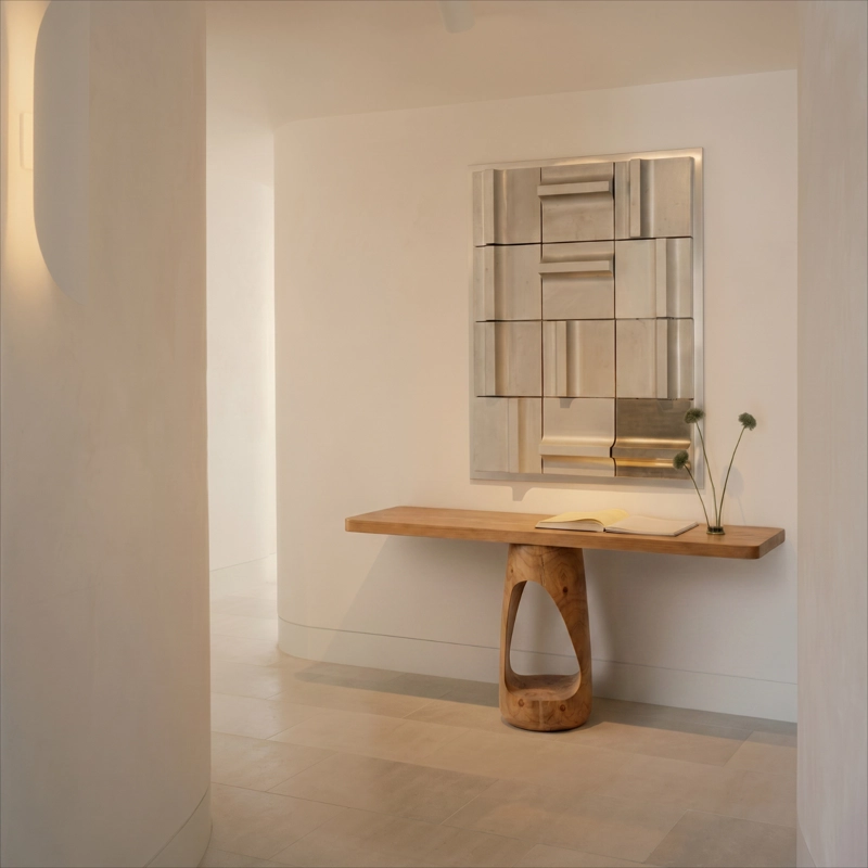 MESA ARRIMO NIDO MADERA MACIZA ROBLE - 5