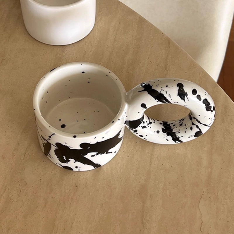 TAZON MUG CON DISEÑO DONUTS TINTA DE CERAMICA 250 ML - 4