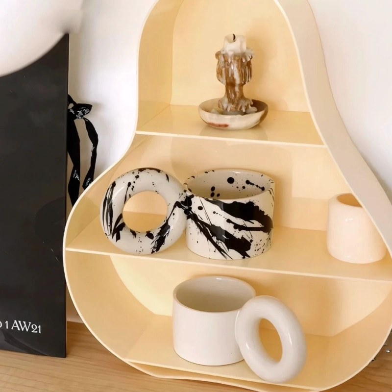 TAZON MUG CON DISEÑO DONUTS TINTA DE CERAMICA 250 ML - 6