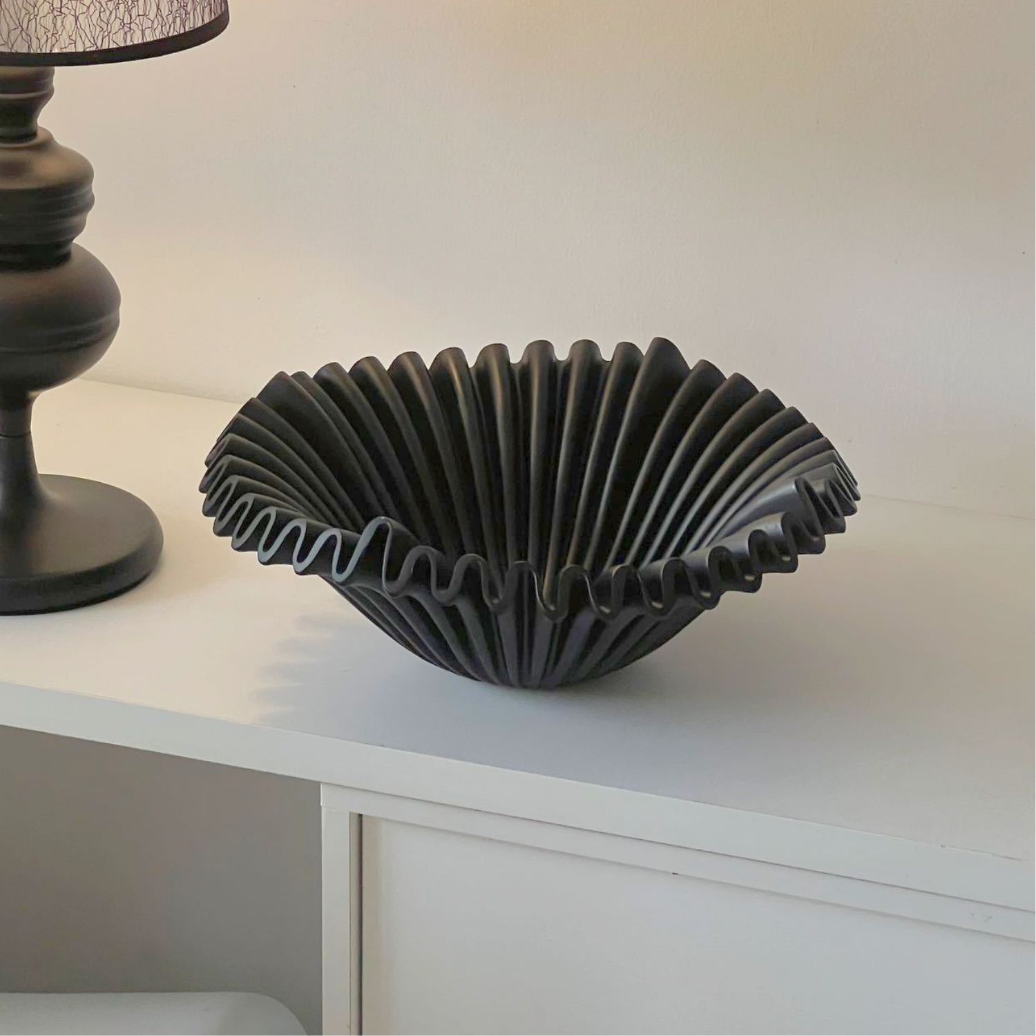FUENTE ESTILO FRUTERO CERAMICA SHELL NEGRO - 2