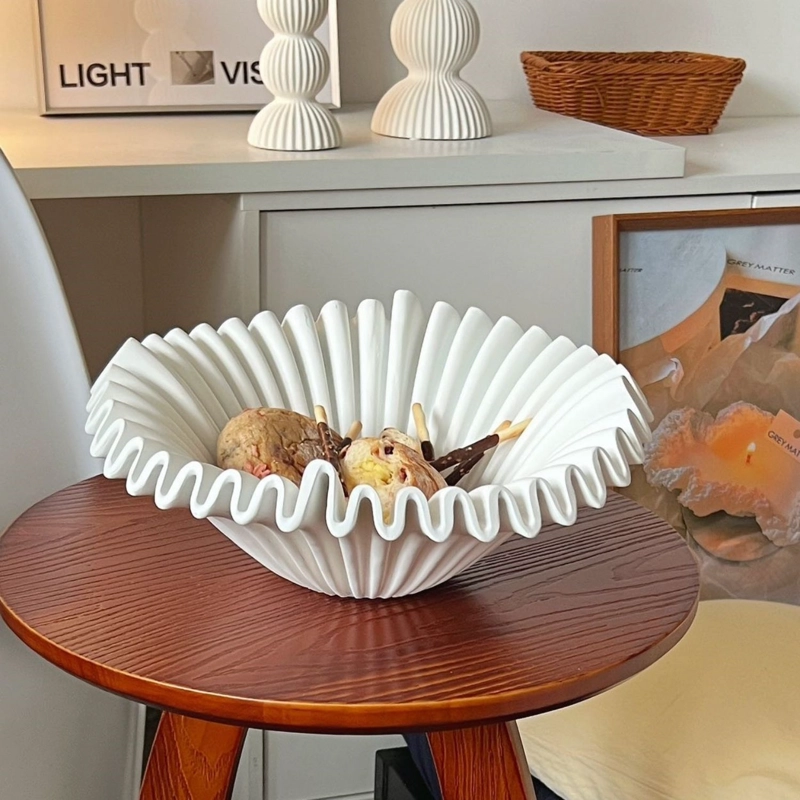 FUENTE ESTILO FRUTERO CERAMICA SHELL BLANCO - 2