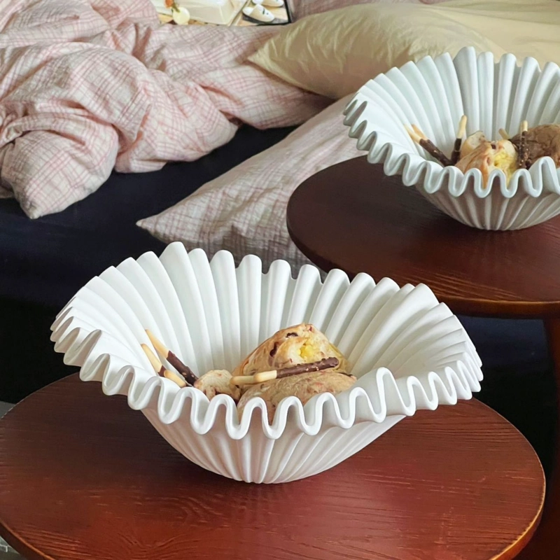 FUENTE ESTILO FRUTERO CERAMICA SHELL BLANCO - 4
