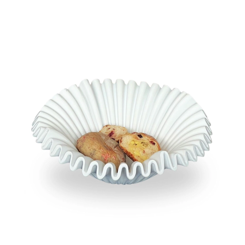 FUENTE ESTILO FRUTERO CERAMICA SHELL BLANCO - 9