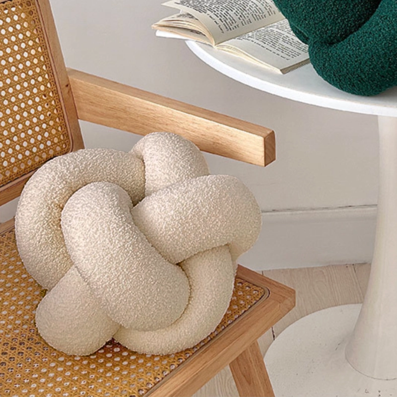 COJIN NUDO CREMA BOUCLE  DECO - 1