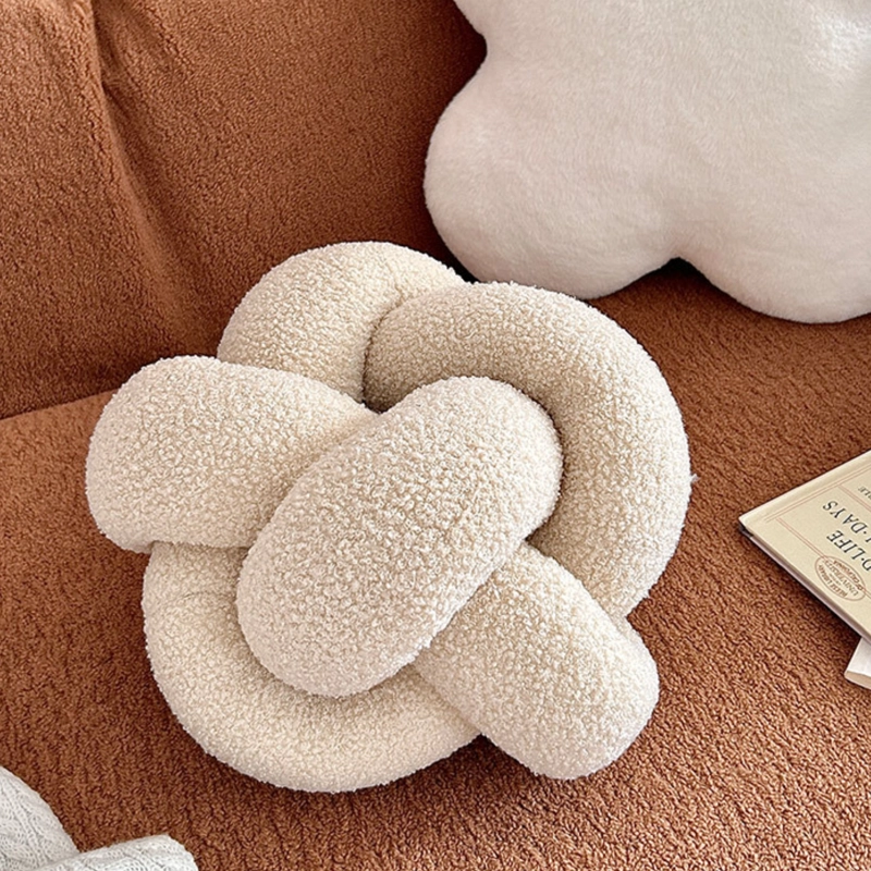 COJIN NUDO CREMA BOUCLE  DECO - 5