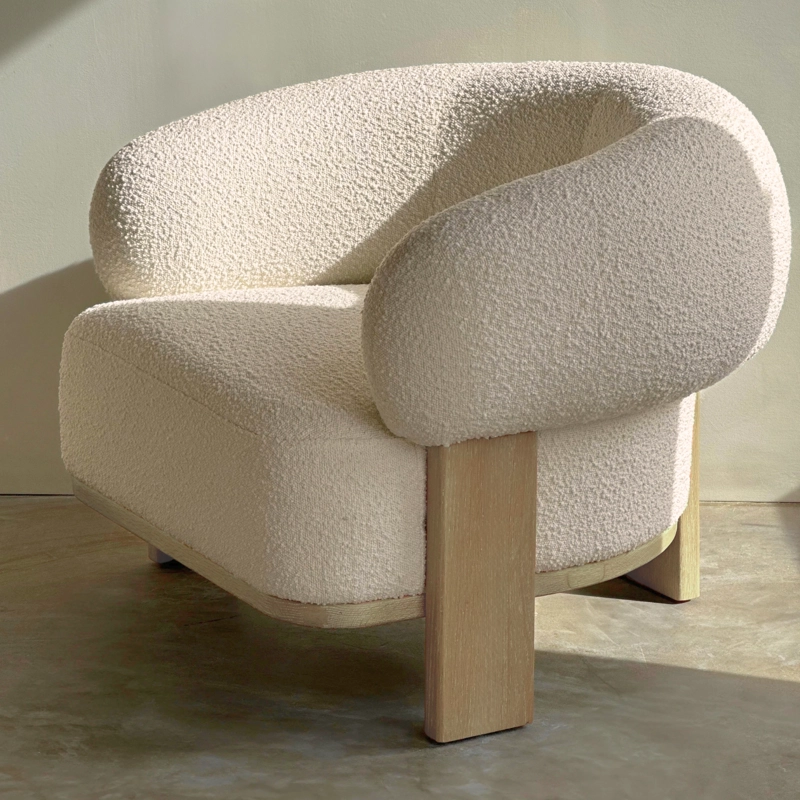 SOFA POLTRONA SESSEL SHERPA CREMA - 2