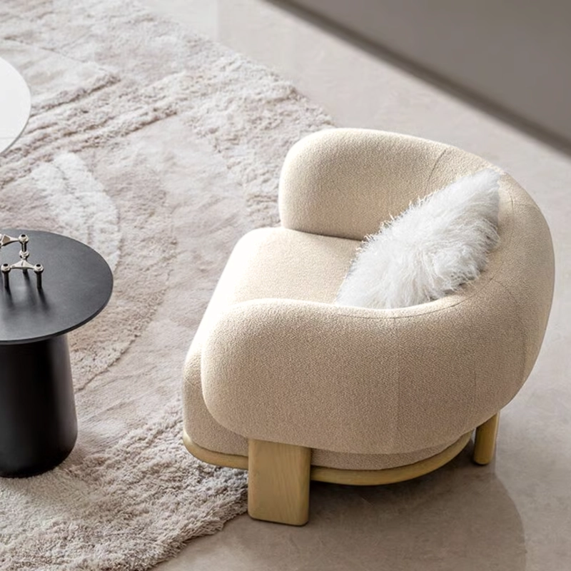 SOFA POLTRONA SESSEL SHERPA CREMA - 3