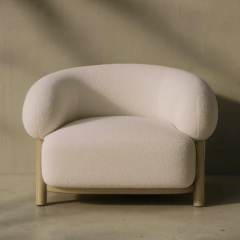 SOFA POLTRONA SESSEL SHERPA CREMA - 6