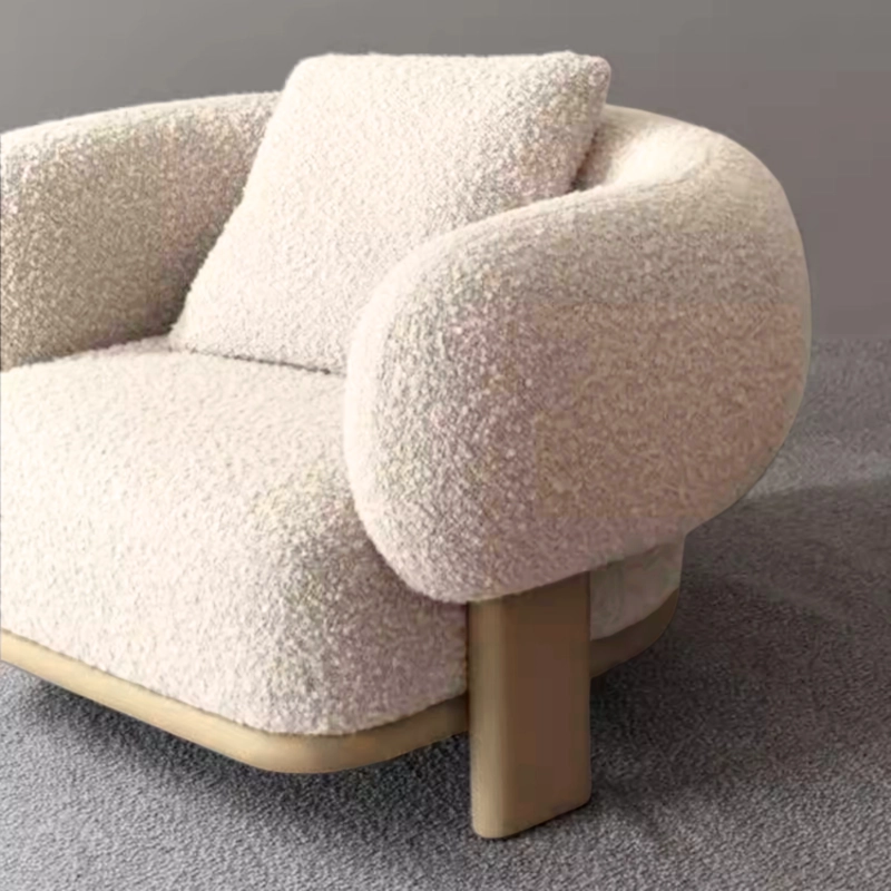 SOFA POLTRONA SESSEL SHERPA CREMA - 8