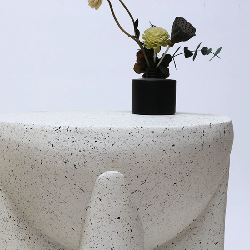 MESA DE CENTRO Y LATERAL CREMA - 5