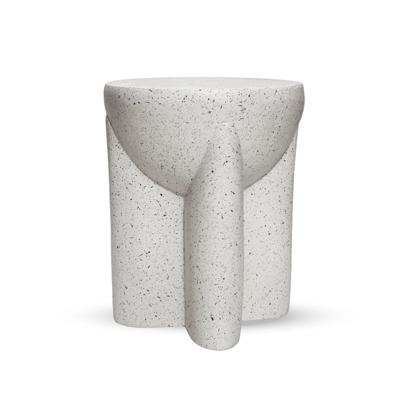 MESA DE CENTRO Y LATERAL CREMA - 8