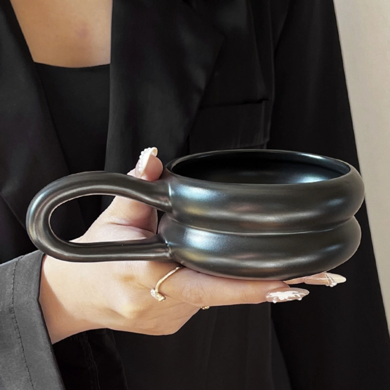 TAZA DE CERAMICA 250ML DISEÑO BUBBA DARK ASA REDONDA PARA CAFE - 2