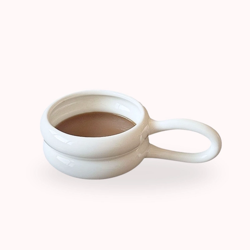 TAZA DE CERAMICA BLANCA 250 ML - 3