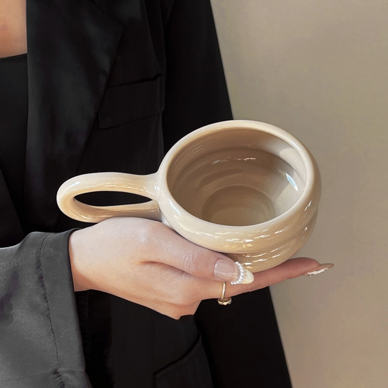 TAZA DE CERAMICA PARA CAFE  Y TE  BUBBA CREME 250 ML - 3