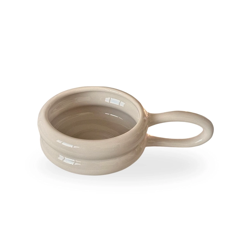 TAZA DE CERAMICA PARA CAFE  Y TE  BUBBA CREME 250 ML - 8