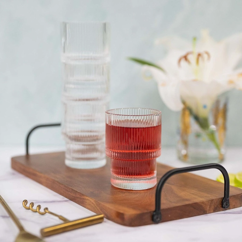 PACK DE 4 VASOS DE VIDRIO HIGHBALL DE 180 ML - 1
