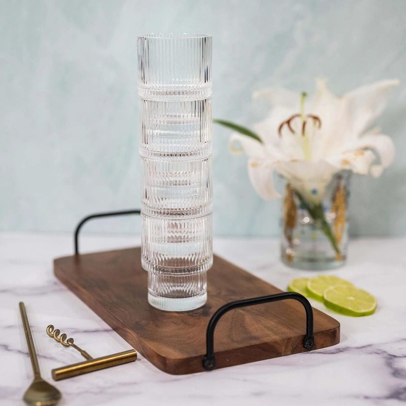 PACK DE 4 VASOS DE VIDRIO HIGHBALL DE 180 ML - 4